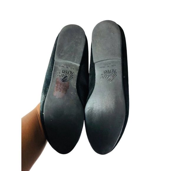 VTG Marc Alpert colorful embroidered suede ballet flats sz 9 N - Picture 5 of 5